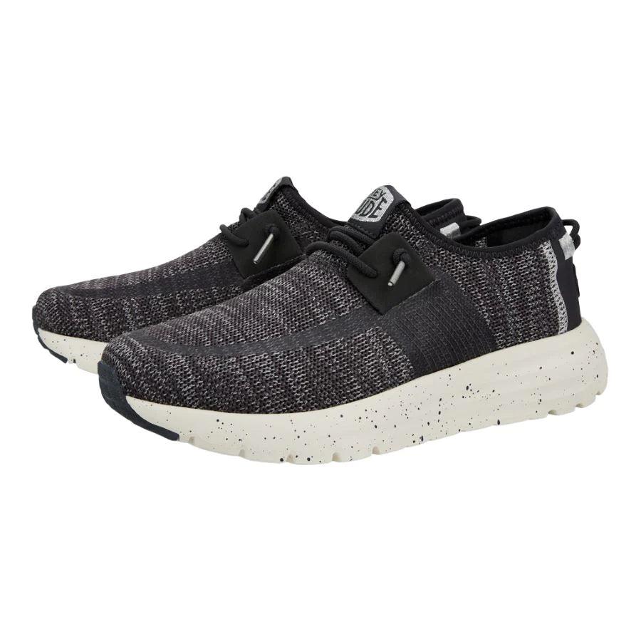 Hey Dude - Hey Dude Women’s Sirocco Speckle Shoe Charcoal Charcoal pic 2 - The Shoe Collective