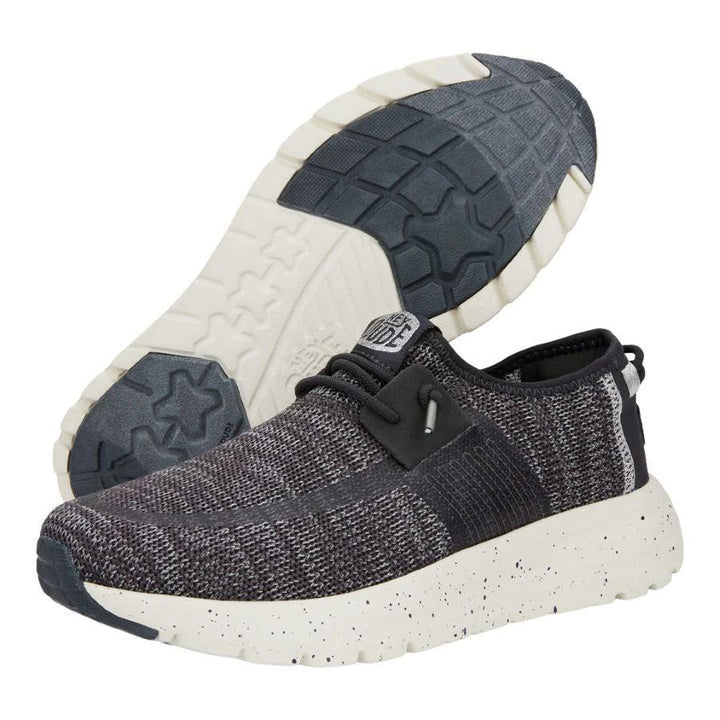 Hey Dude - Hey Dude Women’s Sirocco Speckle Shoe Charcoal Charcoal pic 3 - The Shoe Collective