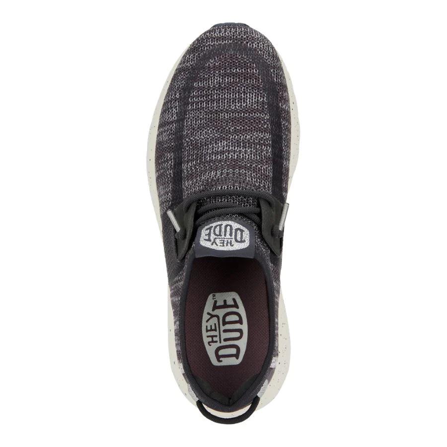 Hey Dude - Hey Dude Women’s Sirocco Speckle Shoe Charcoal Charcoal pic 6 - The Shoe Collective