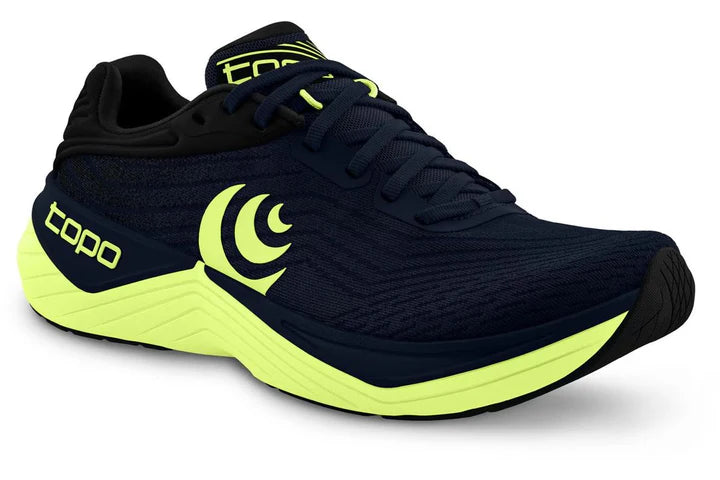 Topo Athletic Men's Ultrafly 5 Running Shoe Navy / Lime 1