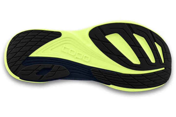 Topo Athletic Men's Ultrafly 5 Running Shoe Navy / Lime3