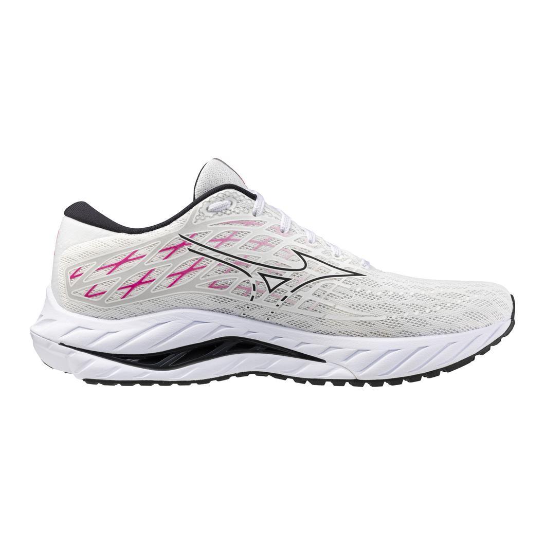 Mizuno - Mizuno Men’s Wave Inspire 20 Running Shoe White/Black pic 2 - The Shoe Collective