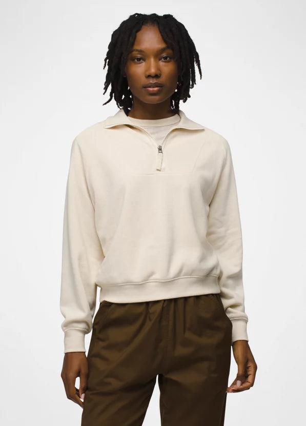 prAna - Prana Women's Cozy Up Pullover Canvas Heather pic 1 - The Shoe Collective