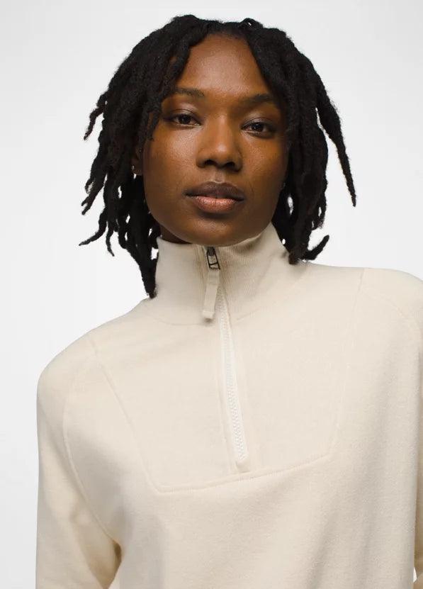 prAna - Prana Women's Cozy Up Pullover Canvas Heather pic 3 - The Shoe Collective