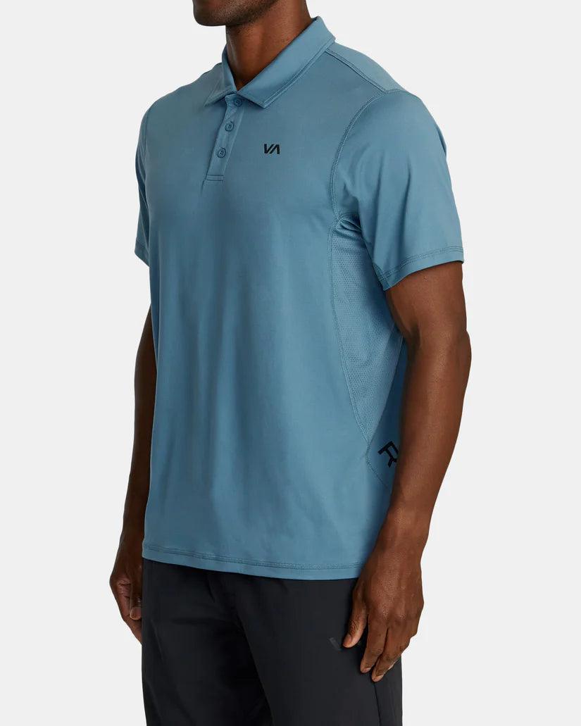 RVCA - RVCA Men's Sport Vent Polo Shirt Glacier pic 2 - The Shoe Collective