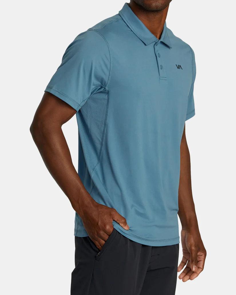 RVCA - RVCA Men's Sport Vent Polo Shirt Glacier pic 4 - The Shoe Collective