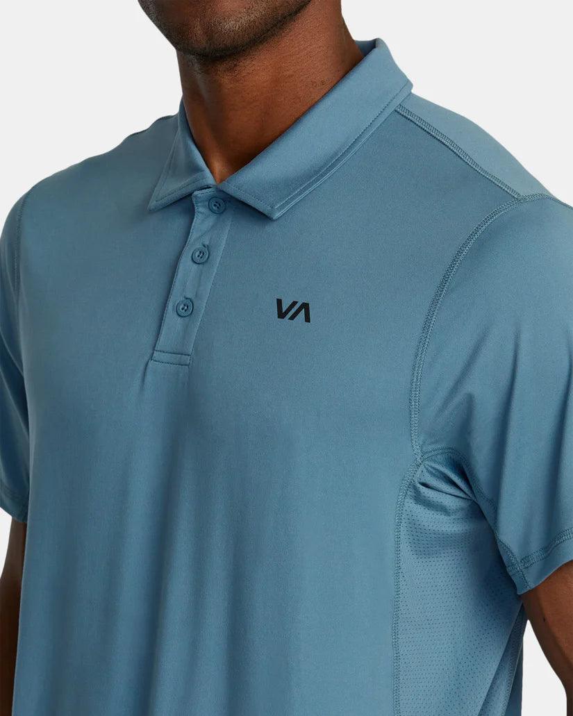 RVCA - RVCA Men's Sport Vent Polo Shirt Glacier pic 6 - The Shoe Collective