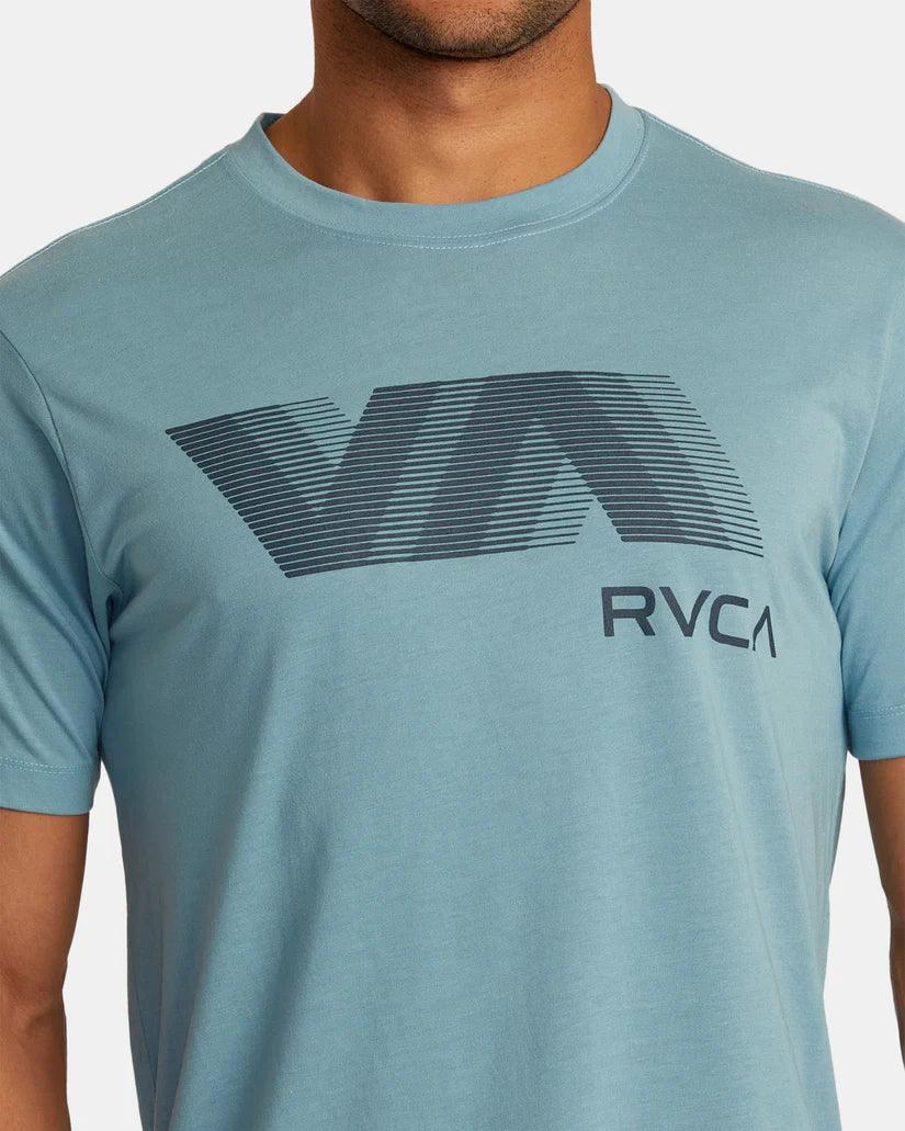 RVCA - RVCA Men's VA Blur Short Sleeve Tee Haze pic 5 - The Shoe Collective
