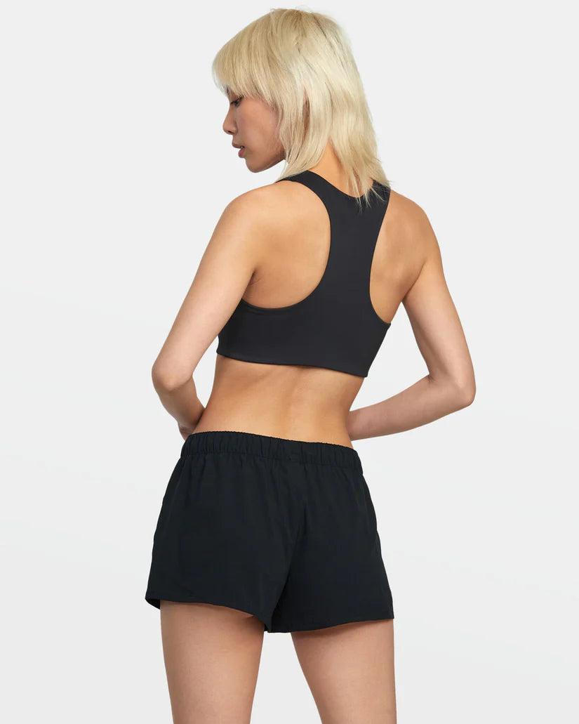 RVCA - RVCA Women’s Essential Low Rise Yogger Short Black pic 3 - The Shoe Collective