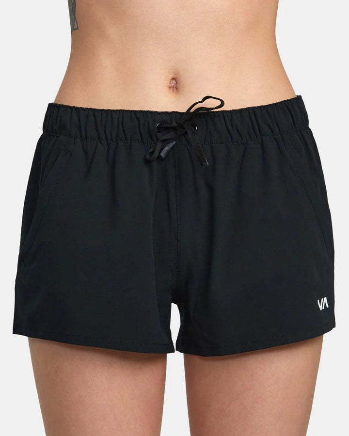 RVCA - RVCA Women’s Essential Low Rise Yogger Short Black pic 5 - The Shoe Collective