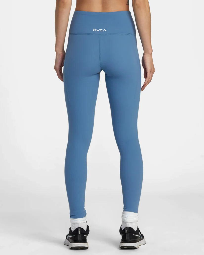 RVCA - RVCA Women’s Essential Pocket Legging II Pant Cornet Blue Cornet Blue pic 2 - The Shoe Collective