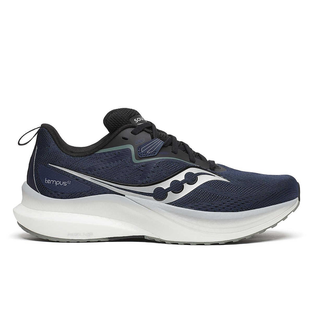 Saucony - Saucony men’s Tempus 2 Running shoes Navy/black pic 1 - The Shoe Collective