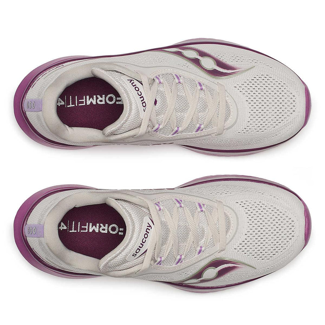 Saucony - Saucony Women's Kinvara 15 Running Shoe Moon/Viola pic 5 - The Shoe Collective