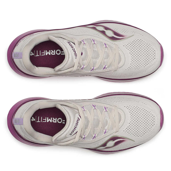 Saucony - Saucony Women's Kinvara 15 Running Shoe Moon/Viola pic 5 - The Shoe Collective