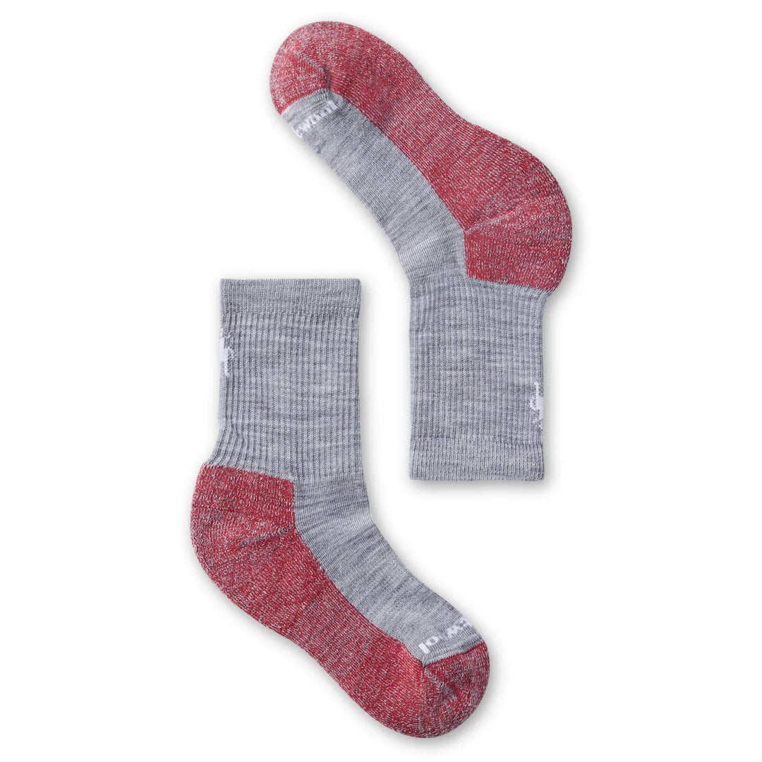 Smartwool - Kids’ Hike Crew Socks Light Gray pic 1 - The Shoe Collective