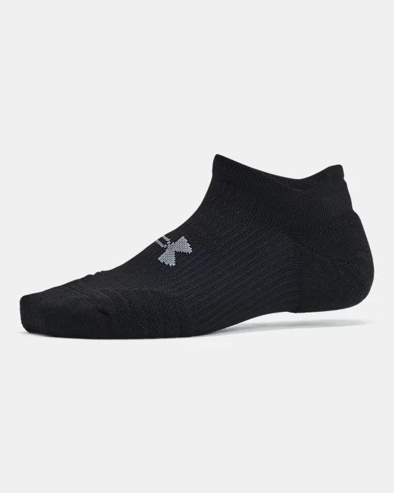 Under Armour - UA Women's Play Up 3-Pack No Show Tab Socks Black/Castlerock pic 4 - The Shoe Collective