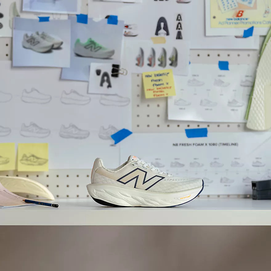 New Balance Women's Fresh Foam X 1080v14 Sea Salt / Indigo 2