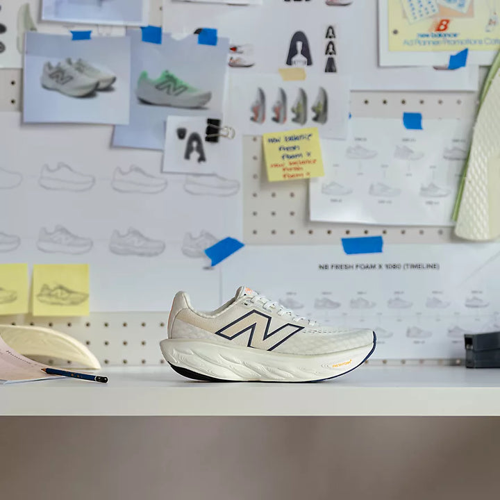 New Balance Women's Fresh Foam X 1080v14 Sea Salt / Indigo 2