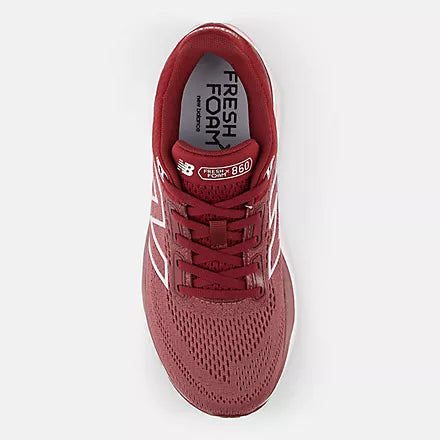 New Balance Women’s Fresh Foam X 860v14 Running Shoes- Washed Burgundy/Pink Granite 3