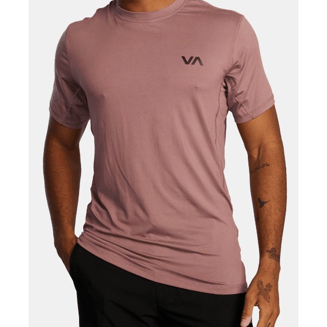 RVCA - Mens Sport Vent Short Sleeve Mauve pic 1 - The Shoe Collective