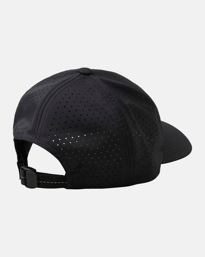 RVCA - RVCA Unisex Vent Perforated Clipback Hat Black pic 2 - The Shoe Collective