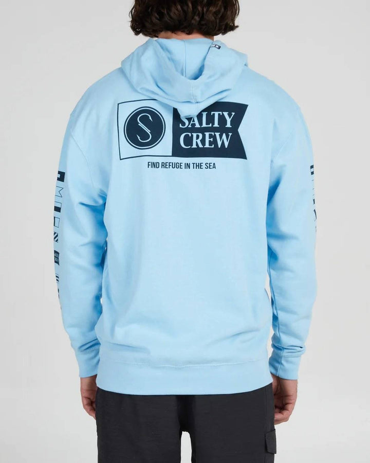 Salty Crew - Salty Crew Men’s Alpha Hood Sweatshirt Light Blue pic 2 - The Shoe Collective