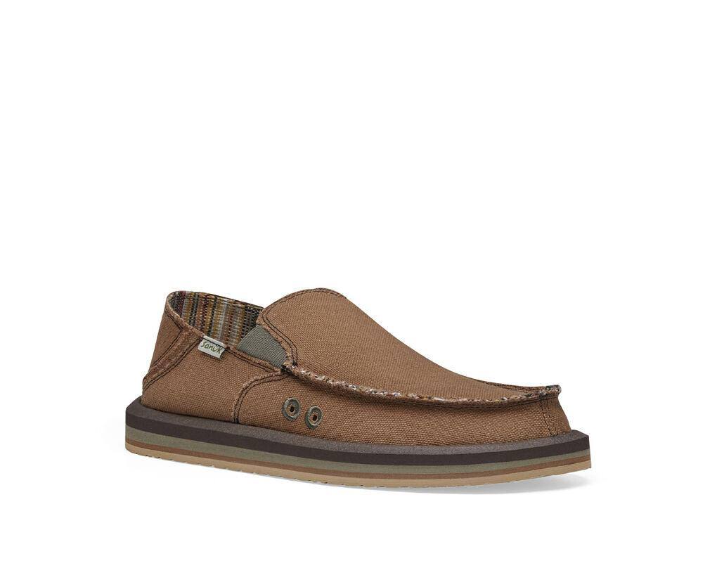 Sanuk - Men’s Sidewalk Surfer Brown Brown pic 2 - The Shoe Collective