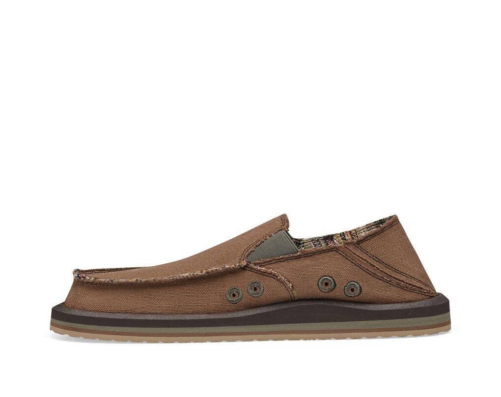 Sanuk - Men’s Sidewalk Surfer Brown Brown pic 3 - The Shoe Collective