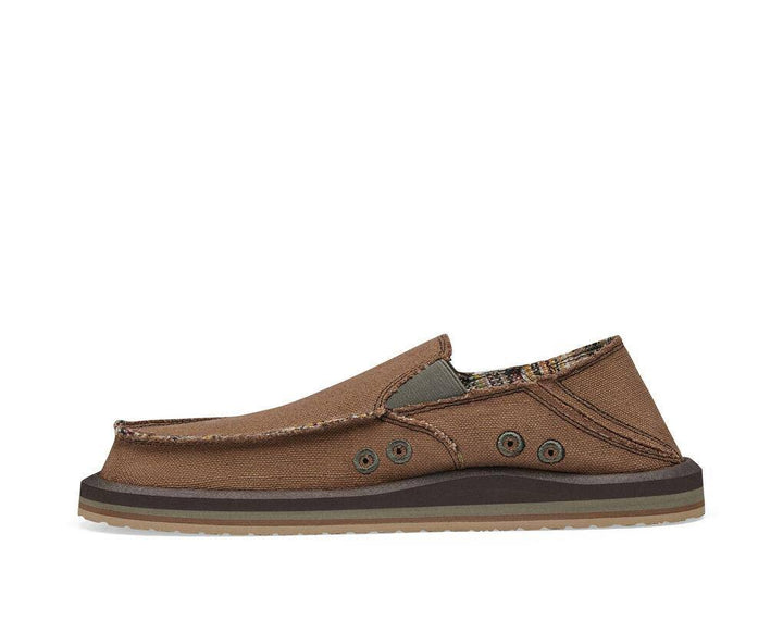Sanuk - Men’s Sidewalk Surfer Brown Brown pic 3 - The Shoe Collective