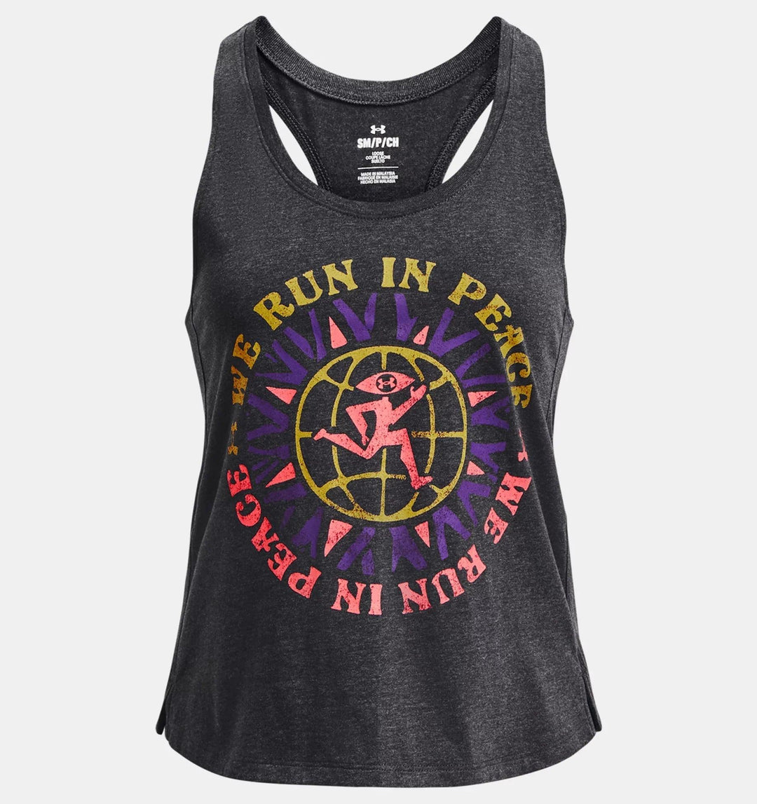 Under Armour - UA Run In Peace Tank Black pic 1 - The Shoe Collective