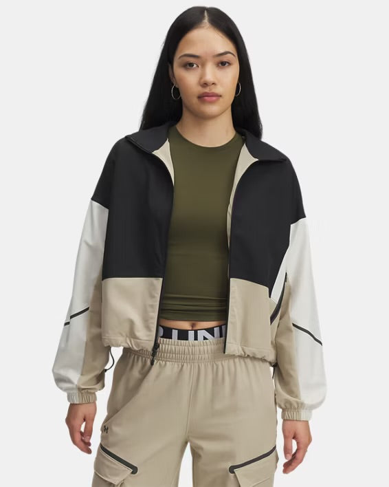UA Women’s Unstoppable Jacket - Black/City Khaki 