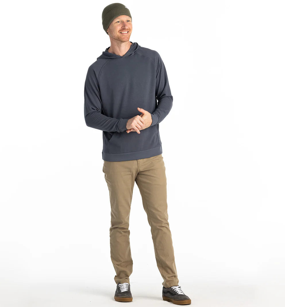 Free Fly Men’s Bamboo Lightweight Fleece Hoodie Storm Cloud 2