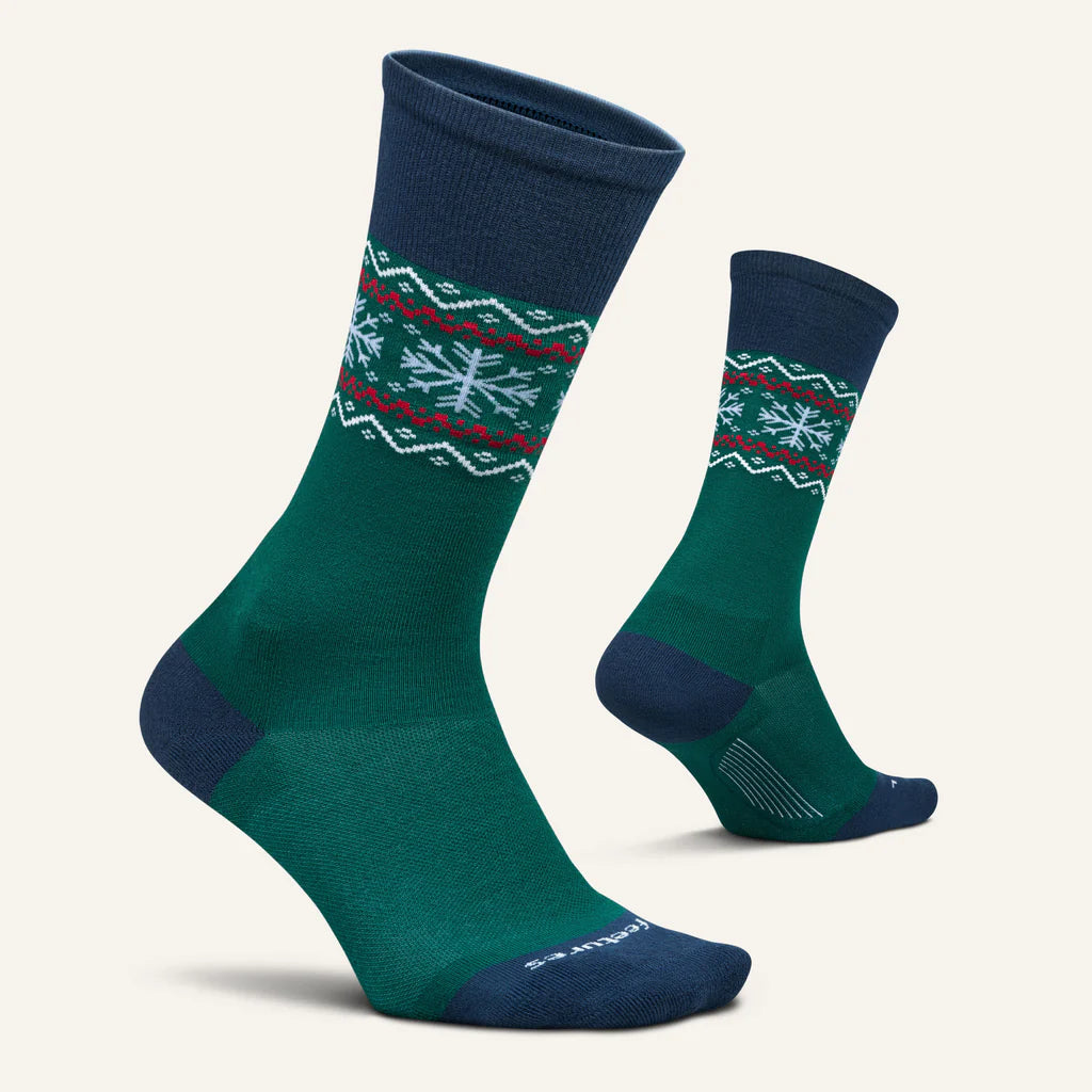 Feetures Everyday Men's Max Cushion Crew Socks - Evergreen 3