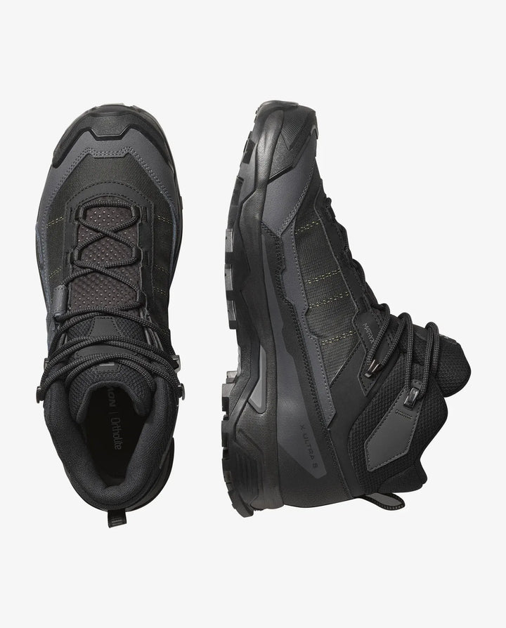 Salomon Men’s X Ultra 5 Mid Gore-Tex Hiking Boot - Black/Asphalt/Castlerock 1