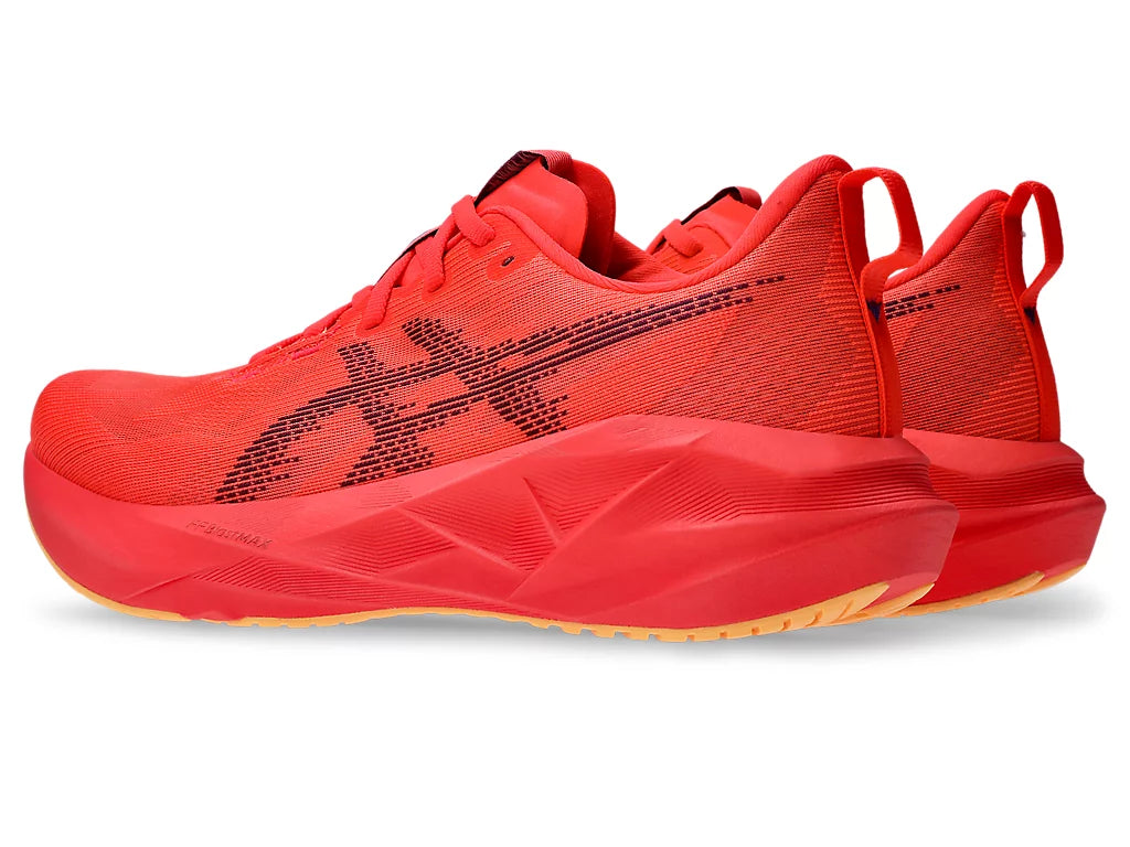 ASICS Novablast 5 Men's Running Shoe - Flash Red/Edo Purple 3