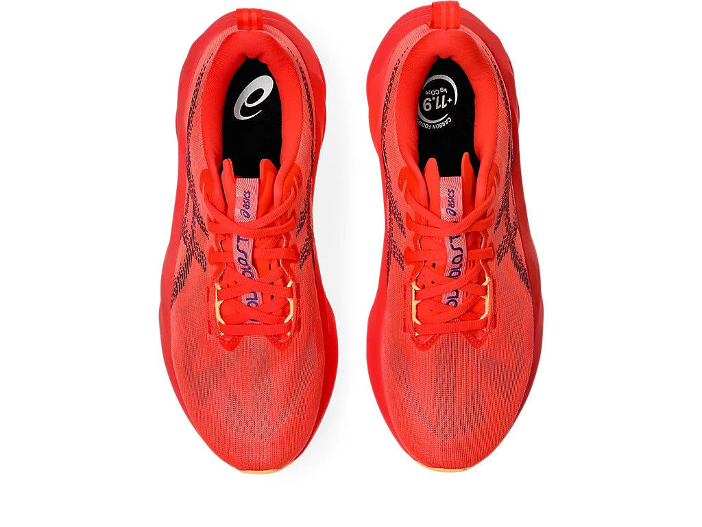 ASICS Novablast 5 Men's Running Shoe - Flash Red/Edo Purple 4