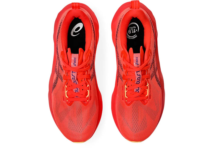 ASICS Novablast 5 Men's Running Shoe - Flash Red/Edo Purple 4