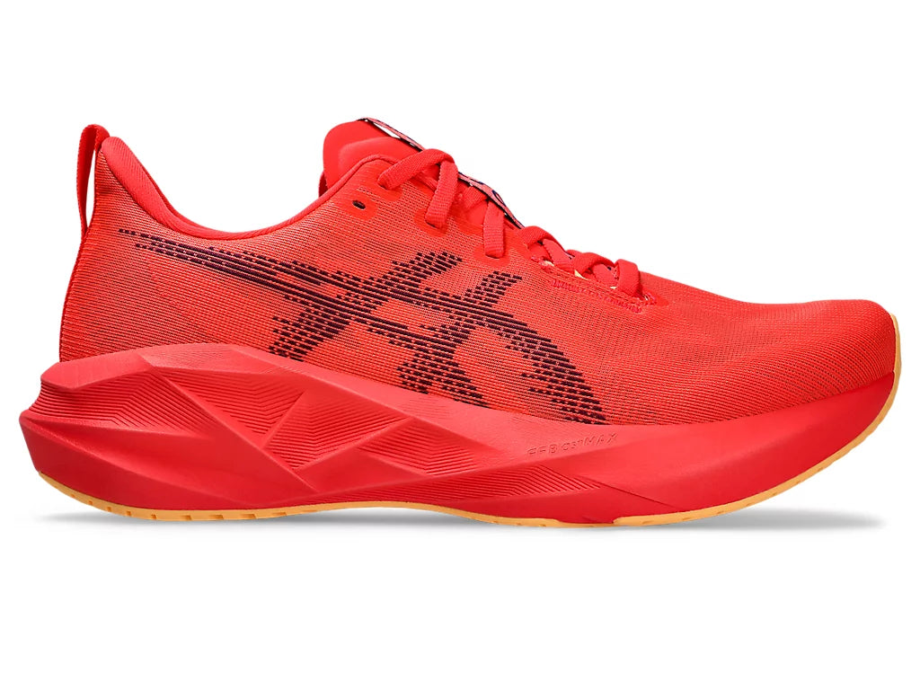 ASICS Novablast 5 Men's Running Shoe - Flash Red/Edo Purple 