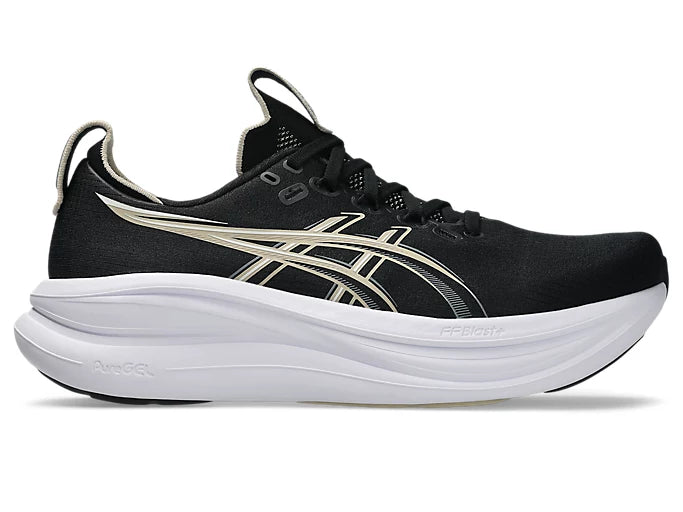 Asics Gel Nimbus 28 Men's Running Shoe - Black/Feather Grey 