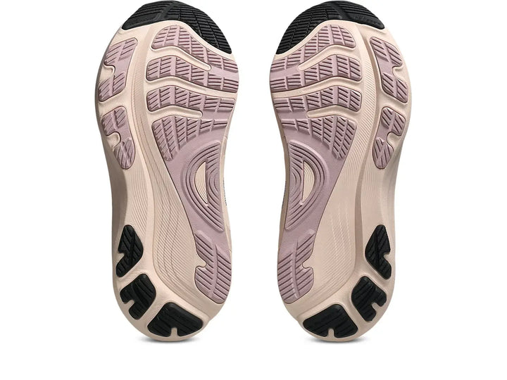 ASICS Gel-Kayano 32 women’s stability shoe Black Pearl Pink outsole view