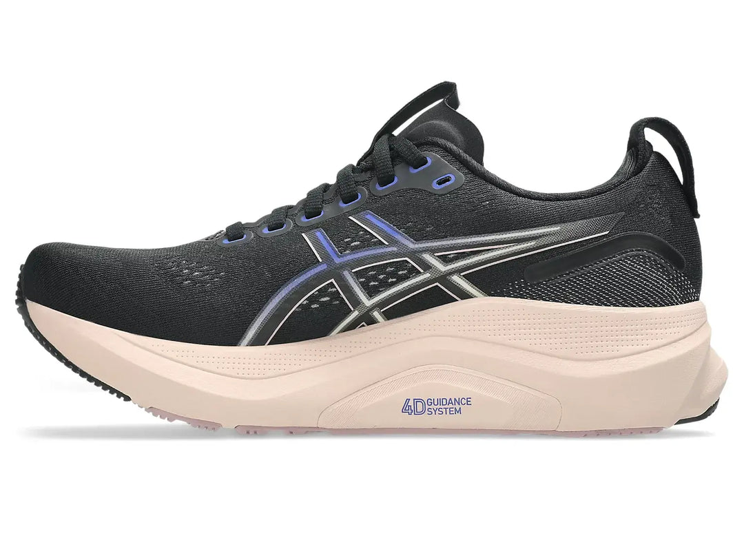 ASICS Gel-Kayano 32 women’s stability running shoe Black Pearl Pink lateral view