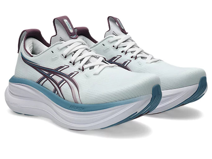 Asics Gel Nimbus 28 Women's Running Shoe - Artic Blue/Velvet Purple 1