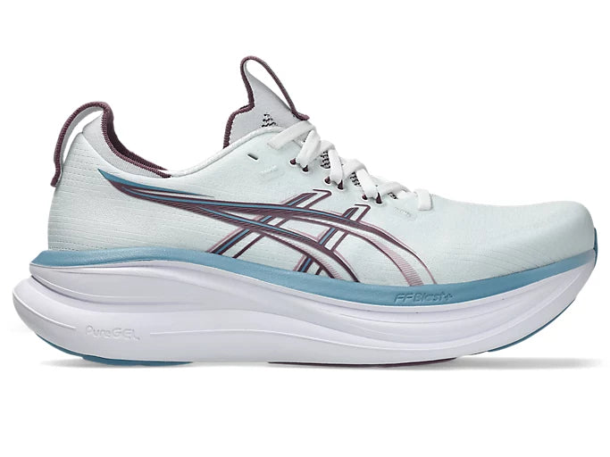 Asics Gel Nimbus 28 Women's Running Shoe - Artic Blue/Velvet Purple 