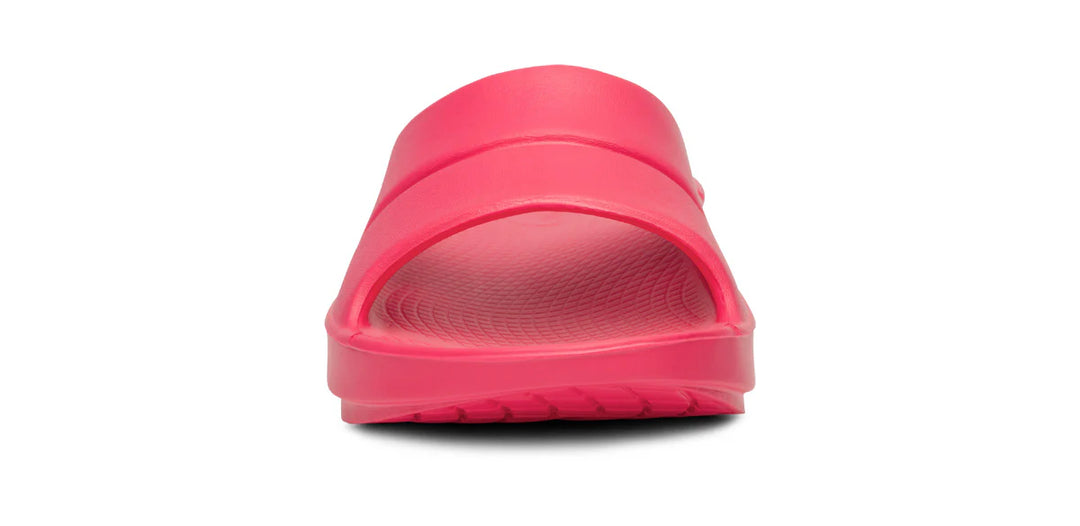 Oofos Unisex OOahh Slide Sandal Neon Berry - Neon berry 4