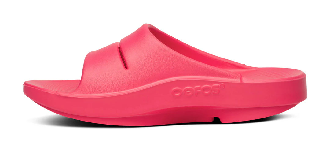 Oofos Unisex OOahh Slide Sandal Neon Berry - Neon berry 5