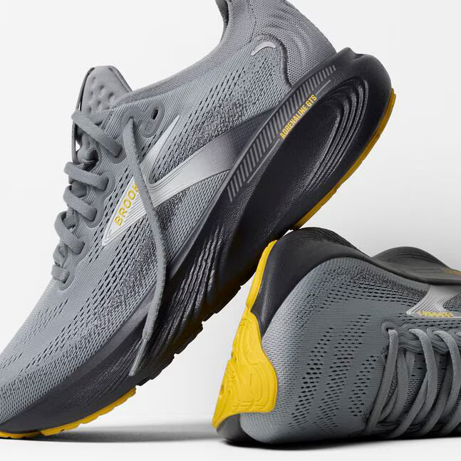 Brooks Men's Adrenaline GTS 25 Running Shoe Primer Grey/Ebony/Jasmin 5