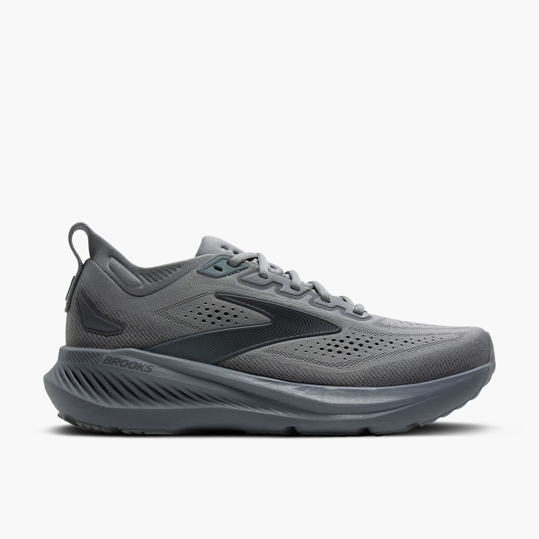 Brooks Glycerin 23 GTS Men's Running Shoe Grey/Blackened Pearl/Black side view