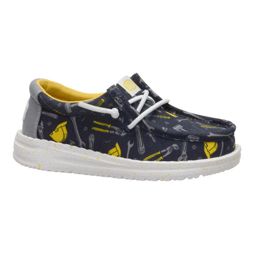 HeyDude Wally Toddler Construction Navy/Multi