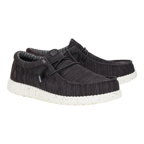 Hey Dude Men’s Wally Stretch Sox Black/White