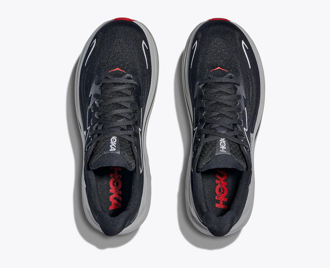 Hoka Clifton 10 Men's Running Shoe Black/Silver 3